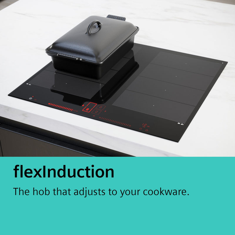 Siemens - IQ700 Induction Hob 90 cm Black, Surface Mount With Frame EX975KXW1E