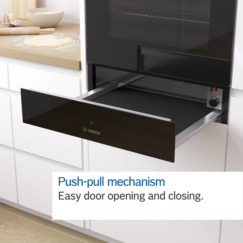 Bosch - Series 8 Built-in warming drawer 60 x 14 cm Black BIC7101B1B