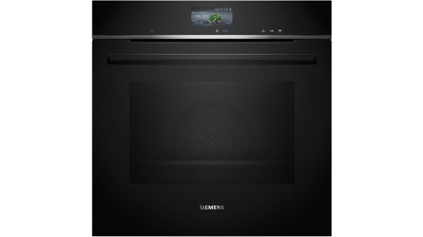 Siemens - iQ700 Built-in oven with steam function 60 x 60 cm Black - HS736G1B1B