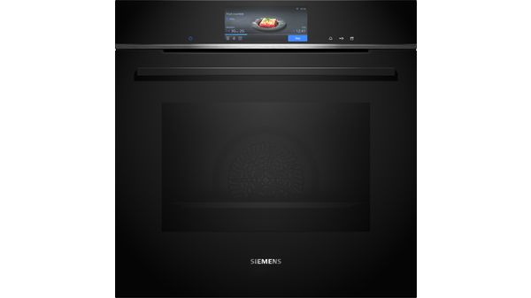 Siemens - iQ700 Built-in oven with steam function 60 x 60 cm Black - HS758G3B1B