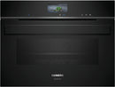 西門子 - iQ700 內置緊湊型烤箱，帶蒸汽功能 60 x 45 厘米 黑色 - CS956GCB1