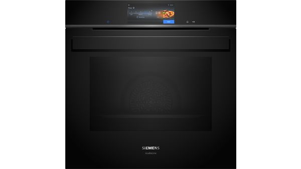 Siemens - iQ700 Built-in oven with steam function 60 x 60 cm Black - HS958GED1B