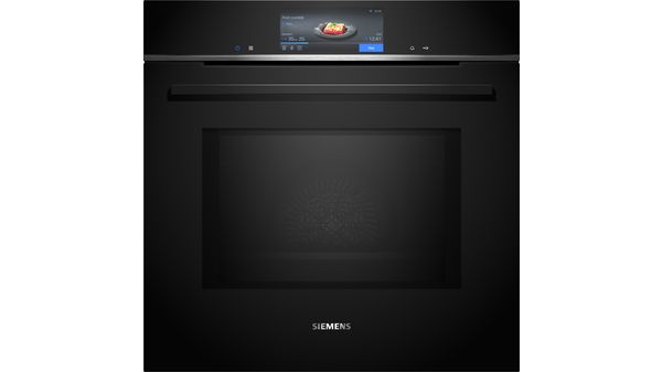 Siemens - iQ700 Built-in oven with microwave function 60 x 60 cm Black - HM778GMB1B