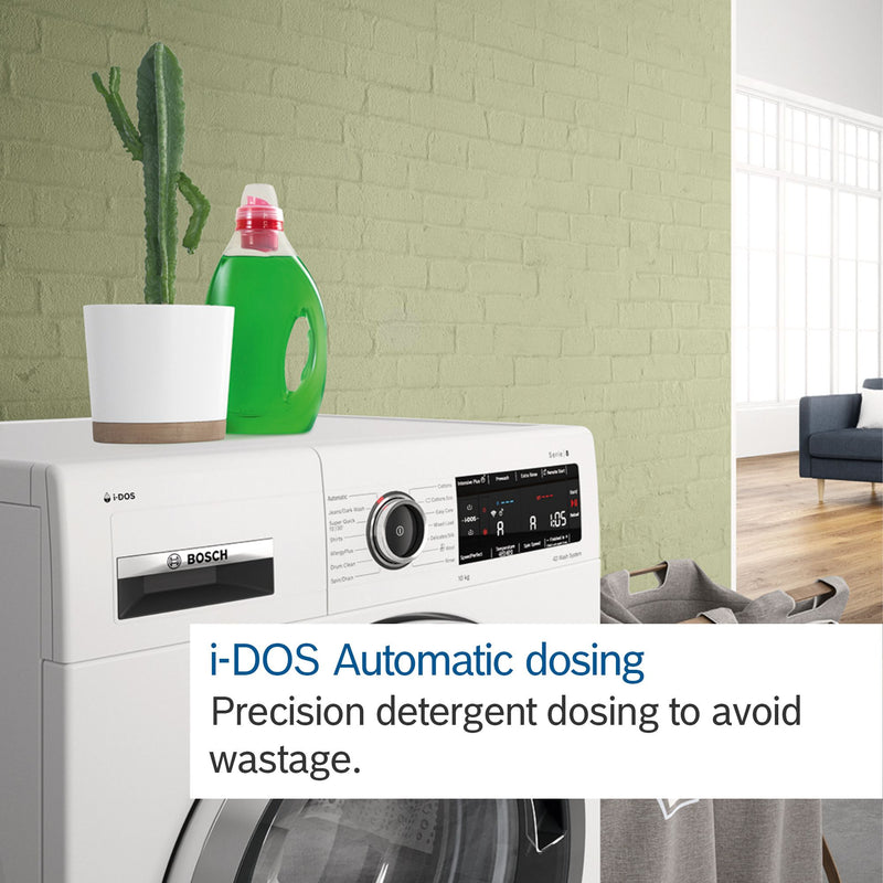 Bosch - Series 8 Washing machine, front loader 10 kg 1400 rpm WGB256A1GB