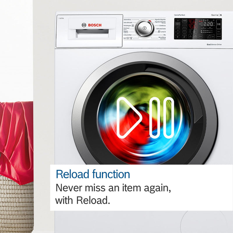 Bosch - Series 8 Washing machine, front loader 10 kg 1400 rpm WGB256A1GB