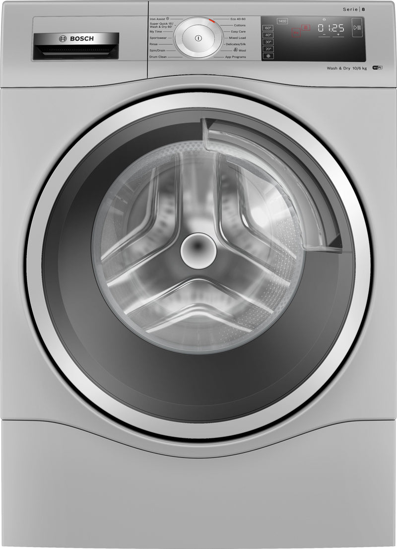 Bosch - Series 8 Washer dryer 10/6 kg 1400 rpm WDU8H549GB