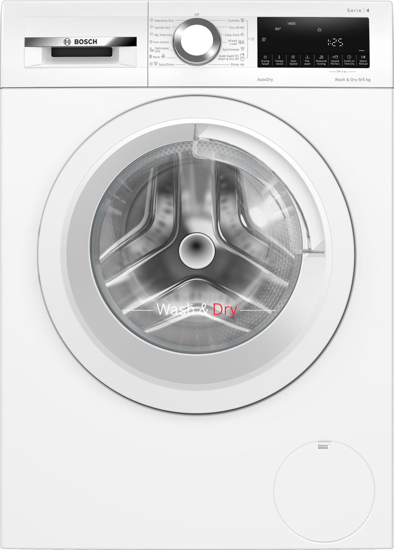 Bosch - Series 4 Washer dryer 9/5 kg 1400 rpm WNA144V9GB