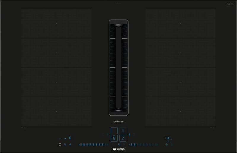 Siemens - iQ700 Induction hob with integrated ventilation system 80 cm surface mount with frame EX877NX68E