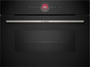 Bosch - Series 8 Built-in compact oven with microwave function 60 x 45 cm Black - CMG7241B1B