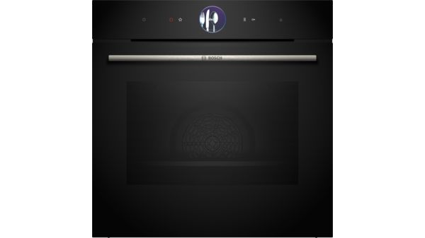 Bosch - Series 8 Built-in oven with added steam function 60 x 60 cm Black - HRG7764B1B