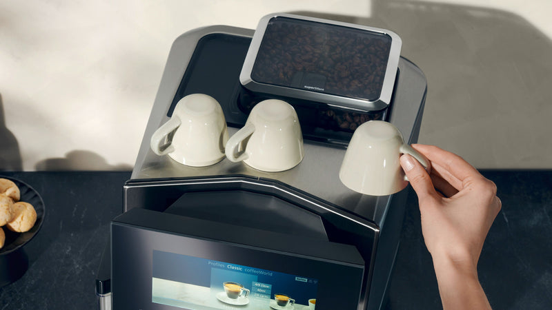 Siemens - Fully automatic coffee machine EQ900 Stainless steel, Removable water tank TQ905GB3