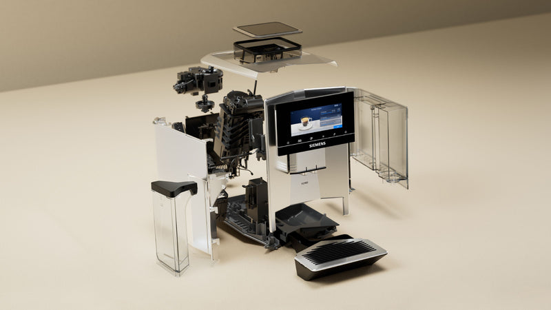 Siemens - Fully automatic coffee machine EQ900 Stainless steel, Removable water tank TQ905GB3