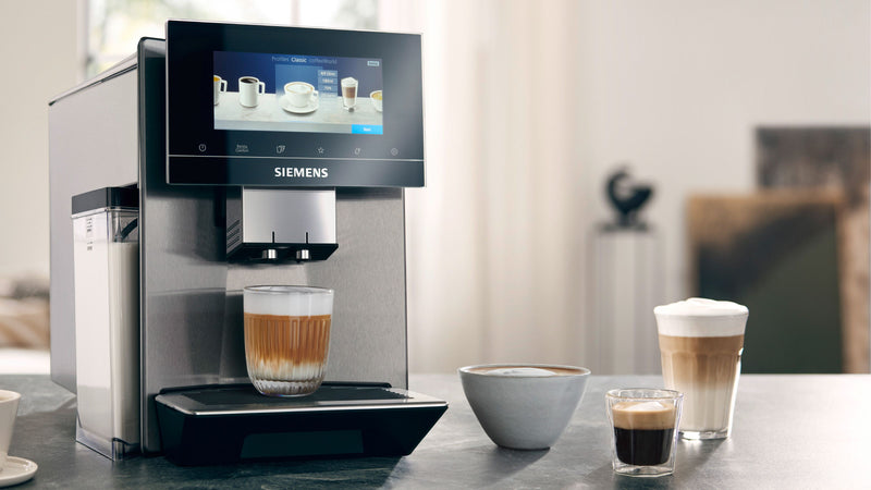 Siemens - Fully automatic coffee machine EQ900 Stainless steel, Removable water tank TQ905GB3