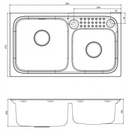 Kohler K-97329T-2KD Aleo 32" Under-Mount Double Kitchen Sink