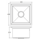 Kohler K-3883T-F-NA Poise 17" Under-Mount Kitchen Sink