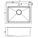 Kohler K-21920T-2FD-NA Malleco 22" Under-Mount Kitchen Sink