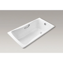 科勒 K-17270T-GR Bliss 1.5m 內置鑄鐵浴缸（扶手孔）