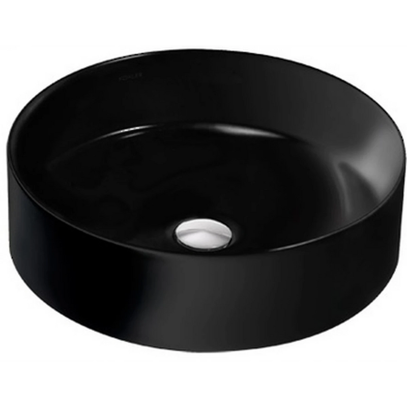 Kohler K-90012T-HB1 MICA Round Countertop Bathroom Basin (Mist Black)