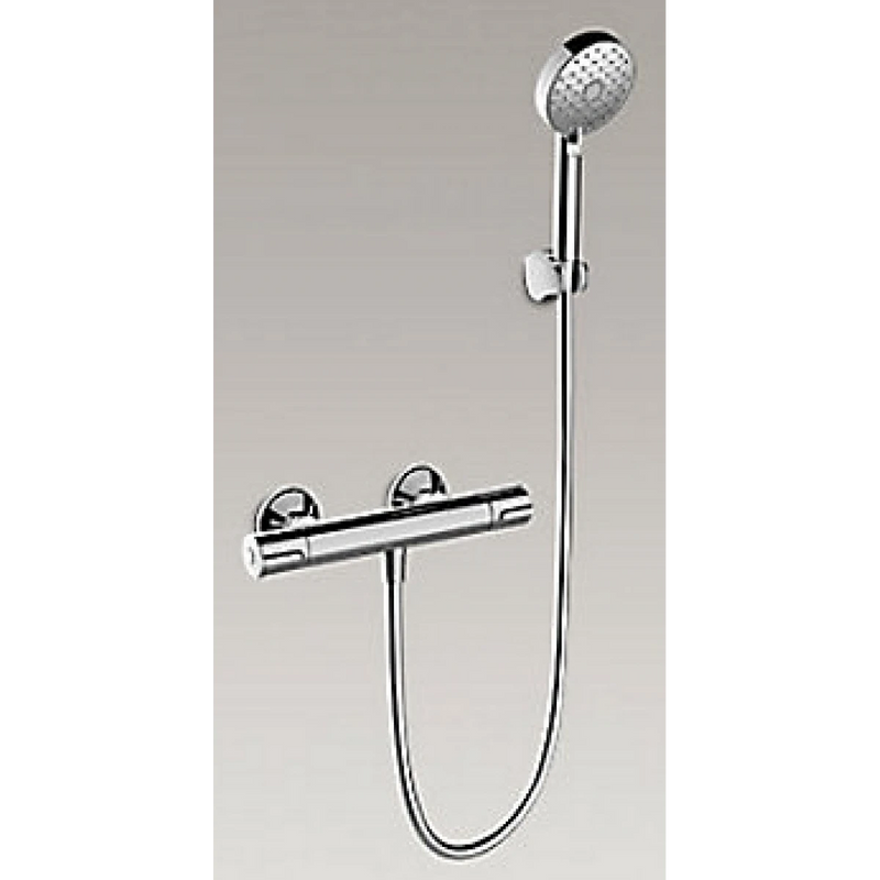Kohler K-33083T-9-CP Accliv Thermostatic Exposed Shower Faucet (*Handshower Awaken 72415T) (Polished Chrome)