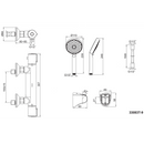 Kohler K-33083T-9-CP Accliv Thermostatic Exposed Shower Faucet (*Handshower Awaken 72415T) (Polished Chrome)