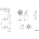 Kohler K-33085T-9-CP Accliv Thermostatic Exposed B/S Faucet (*Handshower Awaken 72415T) (Polished Chrome)