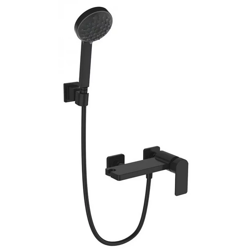 Kohler K-23493T-4-BL Parallel Exposed Wall-mount Shower Only Faucet (Black)