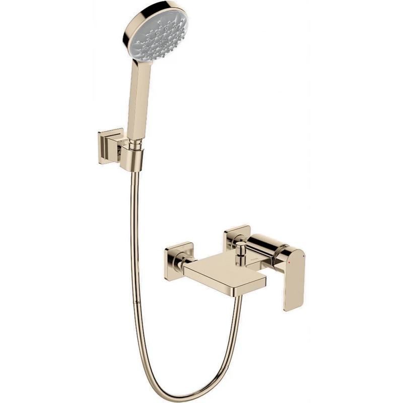 Kohler K-23494T-4-AF Parallel™ Exposed Wall-mount Bath and Shower Faucet (French Gold)