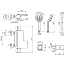 Kohler K-23523T-9-RGD Parallel Thermostatic Exposed Wall-mount Bath and Shower Faucet (Rose Gold)