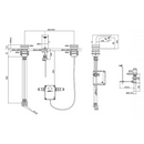 Kohler K-26800T-CP Aleo 8" 通用非接觸式面盆水龍頭（拋光鉻）
