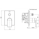 Kohler K-73108T-B4-AF Modulo Recessed B/S Trim and Valve - Composed (Flanged Gold)