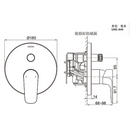Kohler K-99721T-B4-CP Modulo B/S Trim & Valve -Organic (Polished Chrome)