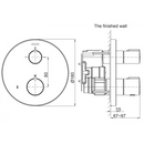 Kohler K-99727T-9-CP Modulo Recessed B/S Trim & Valve (Polished Chrome)