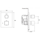 Kohler K-99729T-9-CP Modulo Recessed Themostatic Valve With Diverter And Handle (Polished Chrome)