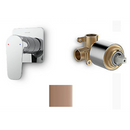 Kohler 40MM Valve System Recessed Bath Shower Trim - Square & 40mm High Flow Recess Shower Only Valve (Rose Gold) (K-26479T-4-RGD+K-880T-B-RGD)