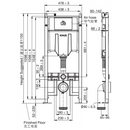Kohler K-20010K-PNE-NA Pneumatic In-wall Tank Thick with Frame