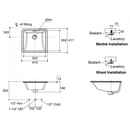 Kohler K-21056K-HB1 Brazn Square Undercounter Lavatory (Black)