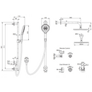 Kohler K-22327T-7-CP DTV Mode Dual Shower Set (Polished Chrome)