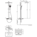 Kohler K-23752T-9-CP Urbanity+ TH Dual Column W/ BT Showerhead (Polished Chrome)