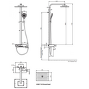 Kohler K-23861T-9-CP Urbanity+ Constant Temperature 4-Way Shower Column (Polished Chrome)
