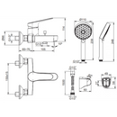 Kohler K-24749X-4-CP Honesty Exposed Shower Valve Mixer (Polished Chrome)