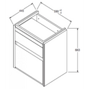 科勒 K-20019T-H14 Maxispace 24" 浴室櫃（橡樹）
