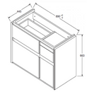 科勒 K-20020T-H14 Maxispace 35 吋浴室櫃（橡樹）
