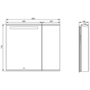 科勒 K-96107T-NA Maxispace 889mm 鏡櫃