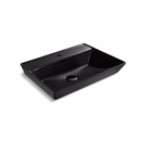 Kohler BRAZN K-EX21059T-1-HB1 Rectangular pedestal washbasin  (Matte Black)