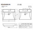 Kohler BRAZN K-EX21059T-1-HB1 Rectangular pedestal washbasin  (Matte Black)
