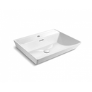 Kohler BRAZN K-EX21059T-1-0 Rectangular pedestal washbasin (White)