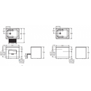 科勒 K-26757T-R-0 FLEXISPACE 850 毫米浴缸（右角附腳凳）