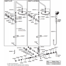 Kohler K-33087T-4-AF Accliv 3-way shower column (Gold)