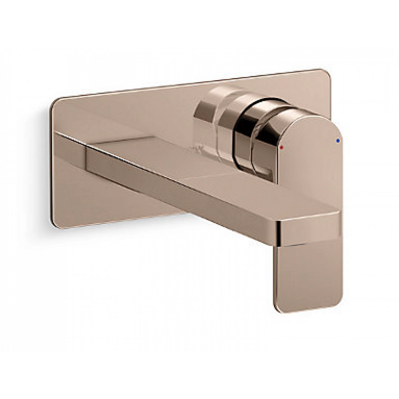 Kohler PARALLEL Single lever wall mounted basin mixer (rose gold) + Single lever wall mounted basin mixer cartridge (K-22567T-B4-RGD+K-28028T-NA)