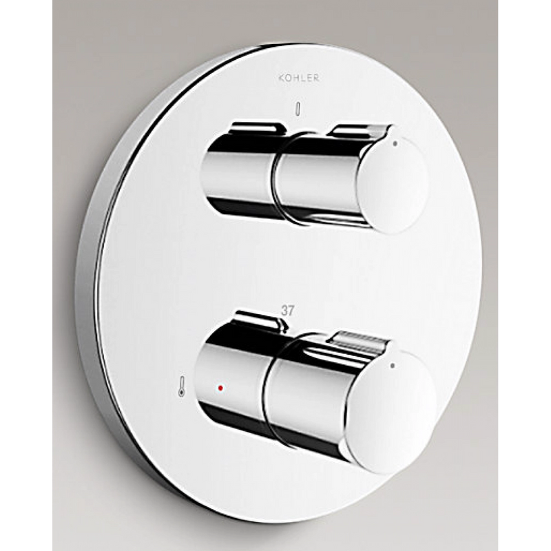 Kohler K-99728T-9-CP MODULO In-wall thermostatic 2-way panel
